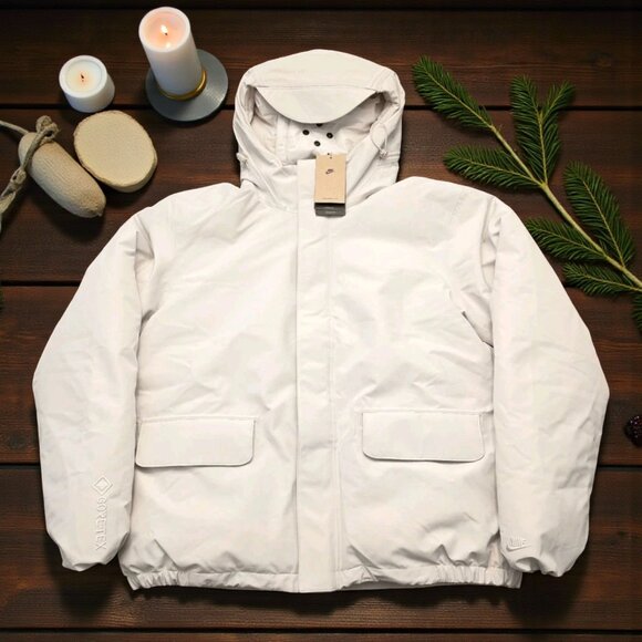 Nike Tech GORE-TEX Jacket Men's Size 2XLT Insulated Puffer Balaclava Face Mask - Picture 2 of 16